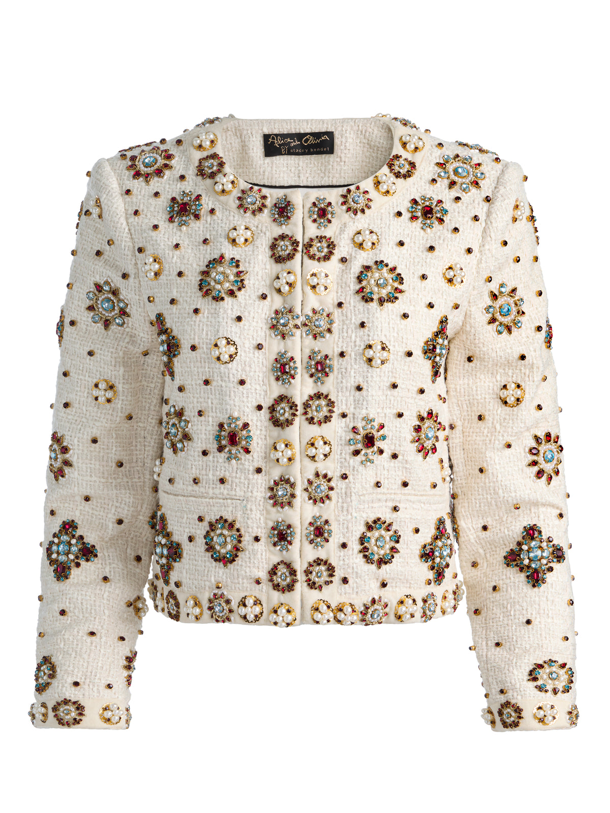 GIACCA CORTA LANDON EMBELL - BIANCO/MULTICOLORE