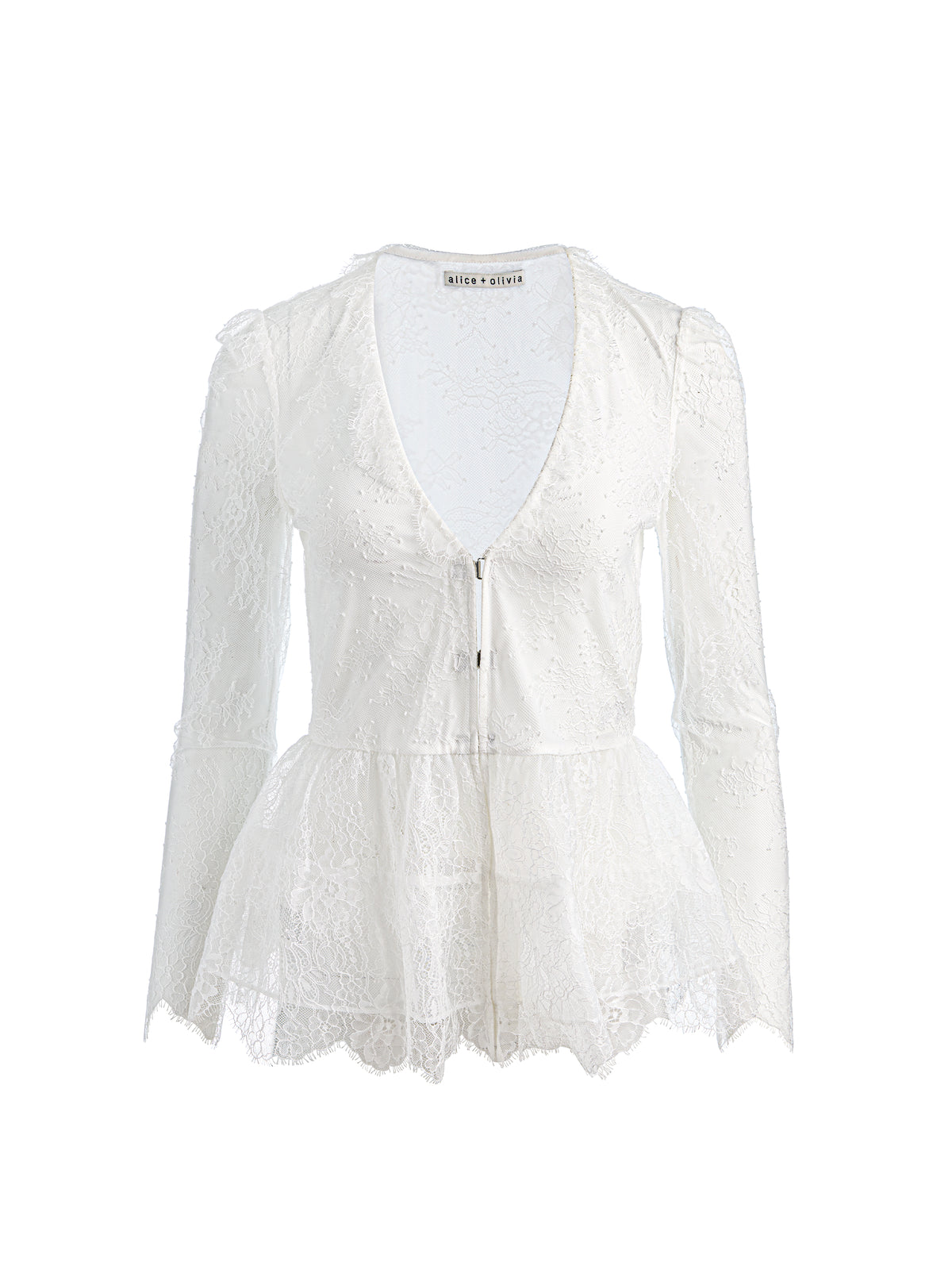 XAVIER LACE TOP - OFF WHITE