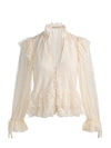 WILHELMINA LACE RUFFLE TOP-CHINO-ALICE + OLIVIA