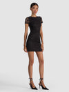 ABITO CORTO A MANICHE CORTE GIROCOLLO FITTED IN PIZZO DELORA-ALICE + OLIVIA
