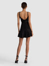 MONIQUE ABITO CORTO CON SCOLLO A COSCIA E SPALLINE A TORSIONE-ALICE + OLIVIA
