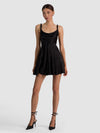 MONIQUE ABITO CORTO CON SCOLLO A COSCIA E SPALLINE A TORSIONE-ALICE + OLIVIA