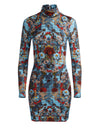 ROBE MINI À COL ROULÉ DELORA-ALICE + OLIVIA