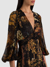 IRENE CUTAWAY LACE MINI DRESS-WISTFUL WOODS-ALICE + OLIVIA