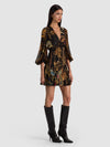 IRENE CUTAWAY LACE MINI DRESS-WISTFUL WOODS-ALICE + OLIVIA