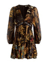 IRENE CUTAWAY LACE MINI DRESS-WISTFUL WOODS-ALICE + OLIVIA