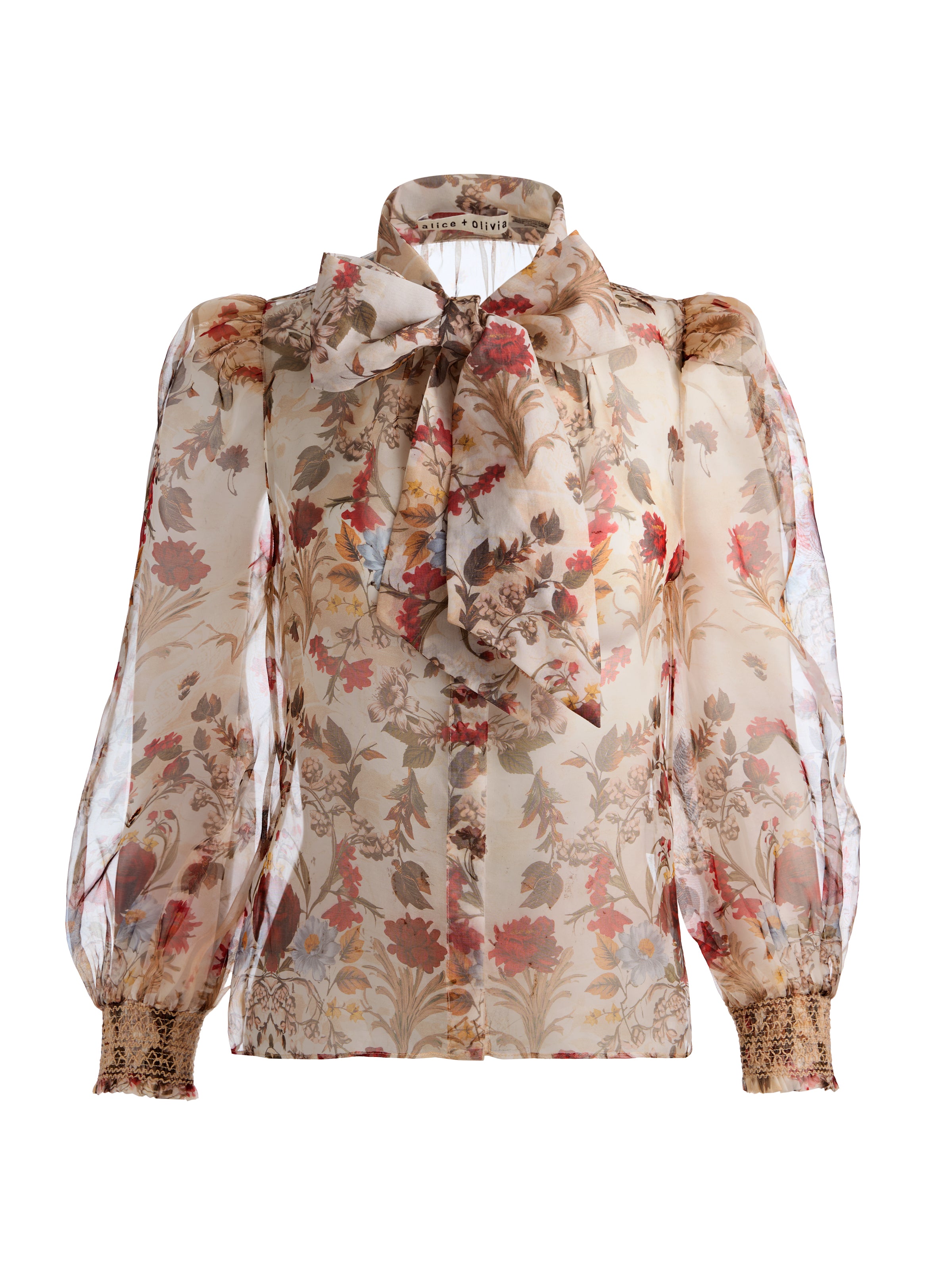 BRENTLEY TIE NECK BLOUSE-HEARTSTRINGS CHINO-ALICE + OLIVIA