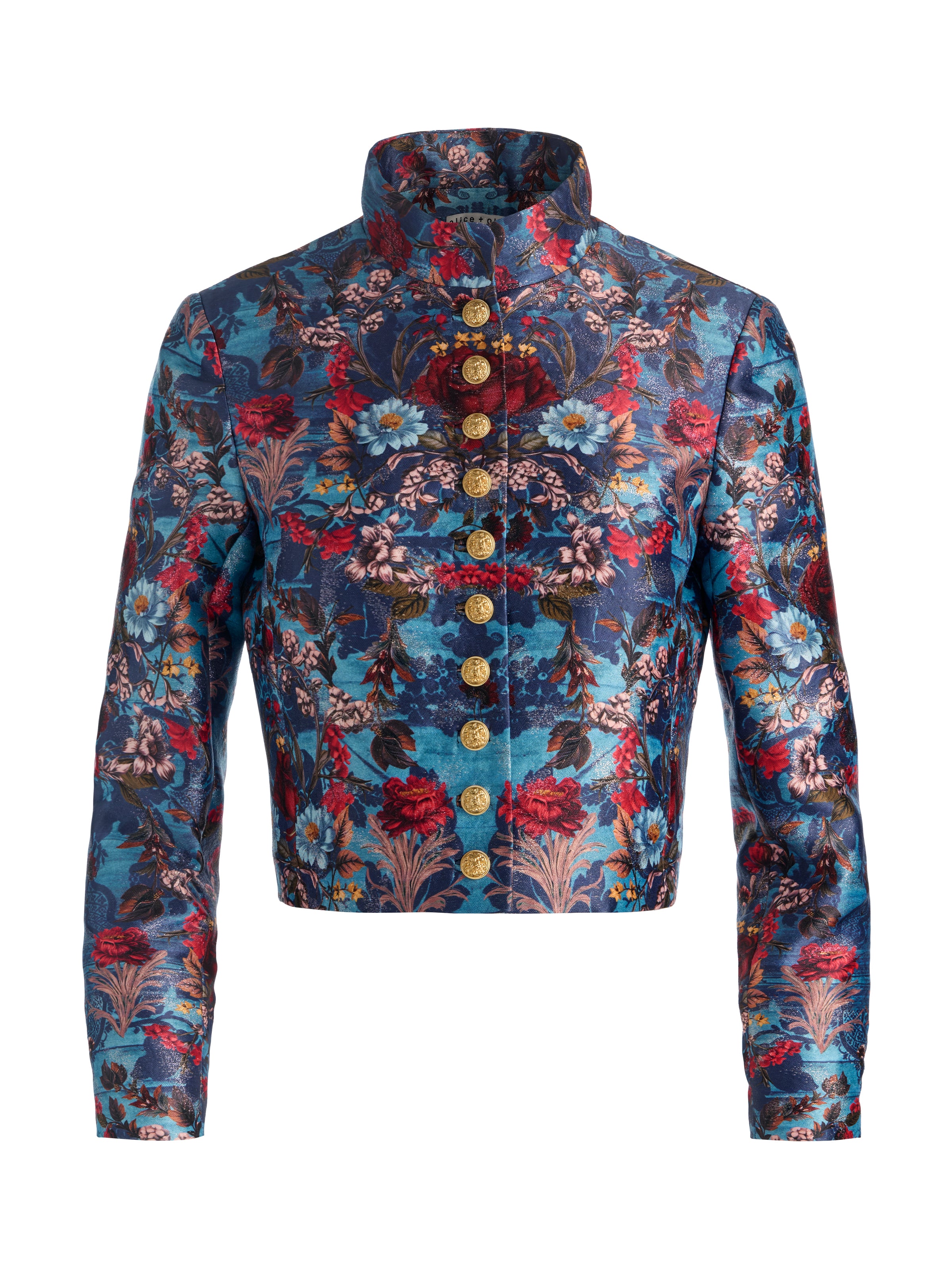 EMERSON JACQUARD MILITARY JKT-ALICE + OLIVIA