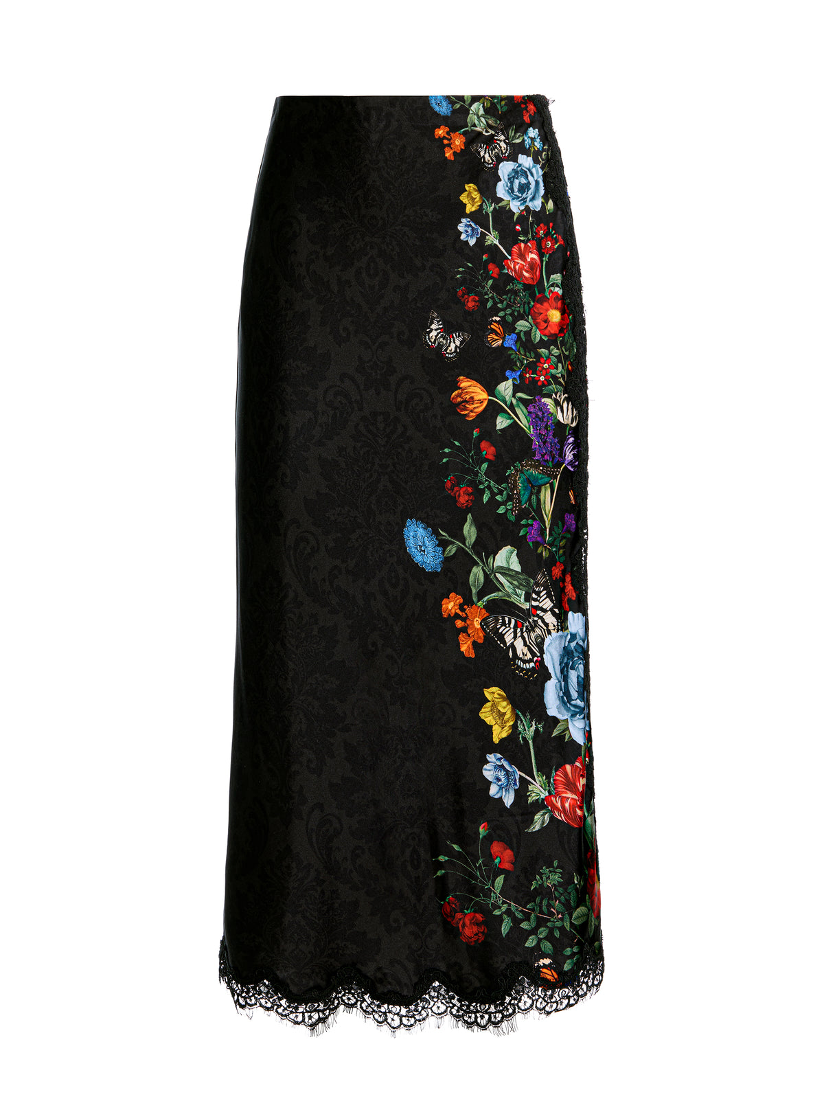GONNA SOTTOVESTE MIDI MAEVE CON BORDO IN PIZZO - MANOR ILLUMINATO DALLA LUNA