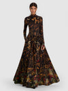 CHARA TURTLENECK MAXI DRESS-WISTFUL WOODS-ALICE + OLIVIA