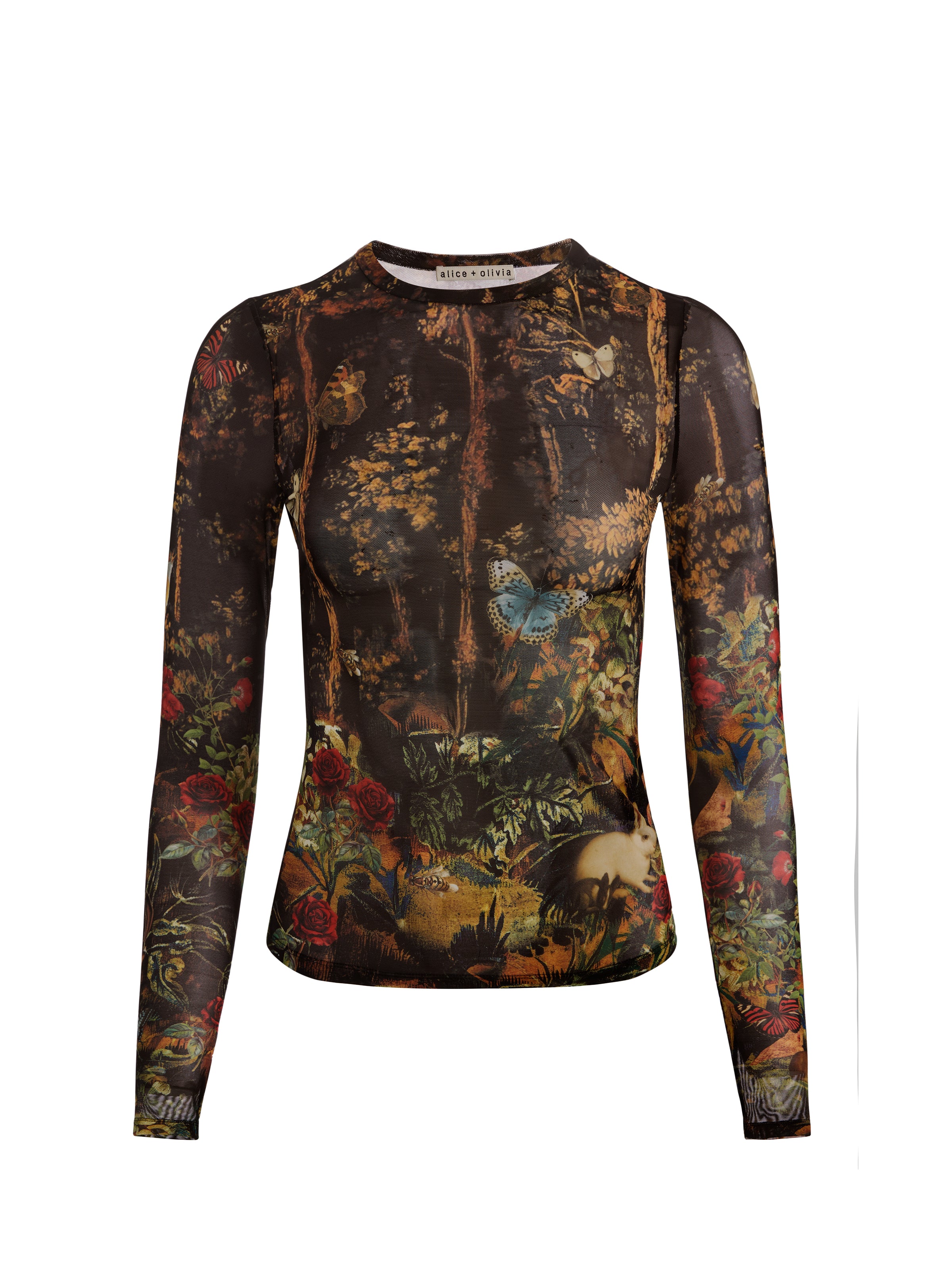 DELAINA TOP in WISTFUL WOODS | ALICE + OLIVIA