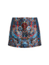 MACE JACQARD HR MINI SKORT-HEARTSTRINGS MINERAL BLUE-ALICE + OLIVIA