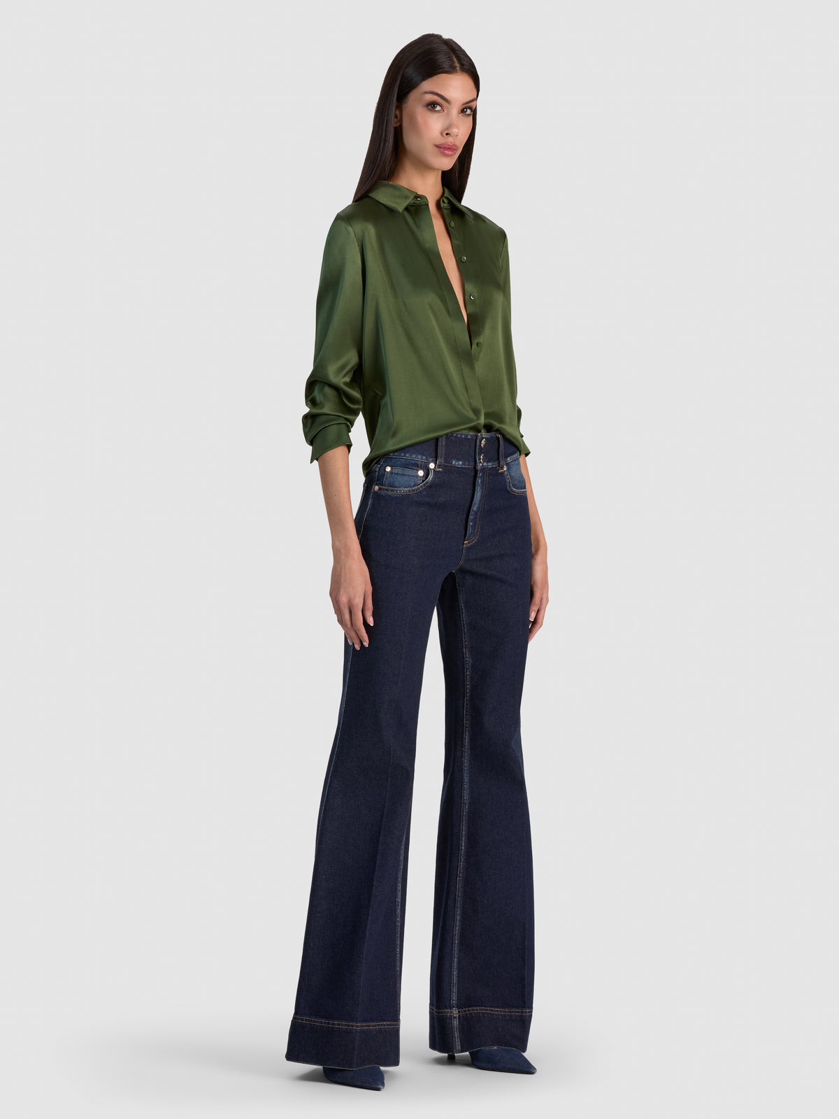 CAMICIA BRADY SLIM ABBOTTONATA-ALICE + OLIVIA