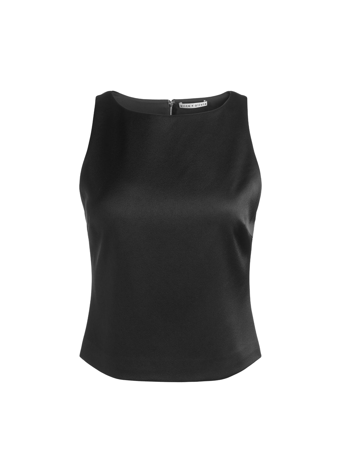 YVETTE BOAT NECK TANK - BLACK
