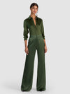 DYLAN WIDE LEG PANT-DARK FERN-ALICE + OLIVIA