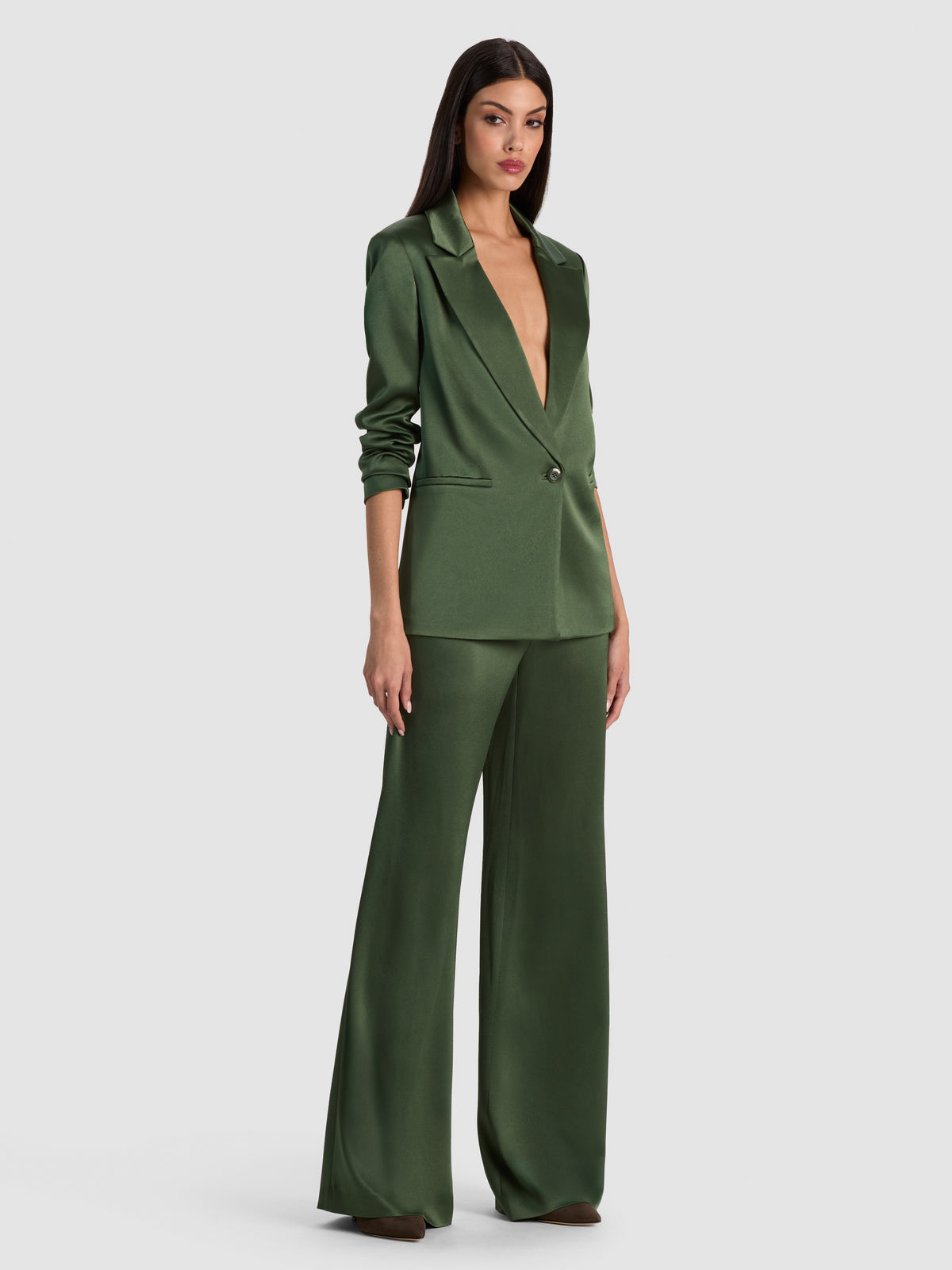 DENNY BLAZER-DARK FERN-ALICE + OLIVIA