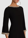 MAILYNN EMBELLISHED MINI DRESS-Black-ALICE + OLIVIA