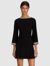 MAILYNN EMBELLISHED MINI DRESS-Black-ALICE + OLIVIA