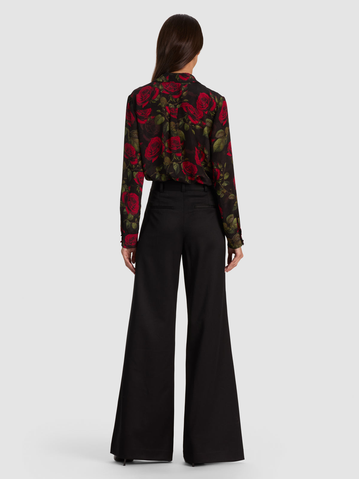 SHANE WIDE LEG PANT-Black-ALICE + OLIVIA