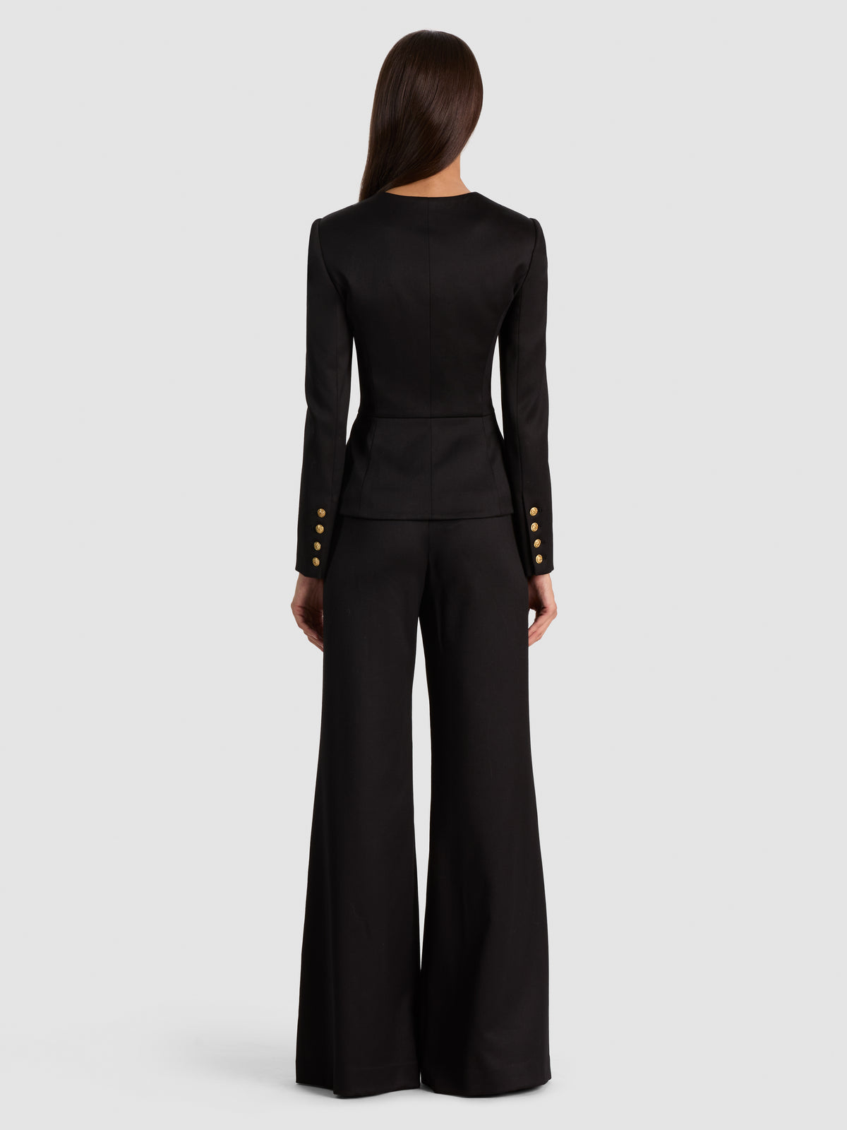 TRISHA FITTED JACKET-Black-ALICE + OLIVIA