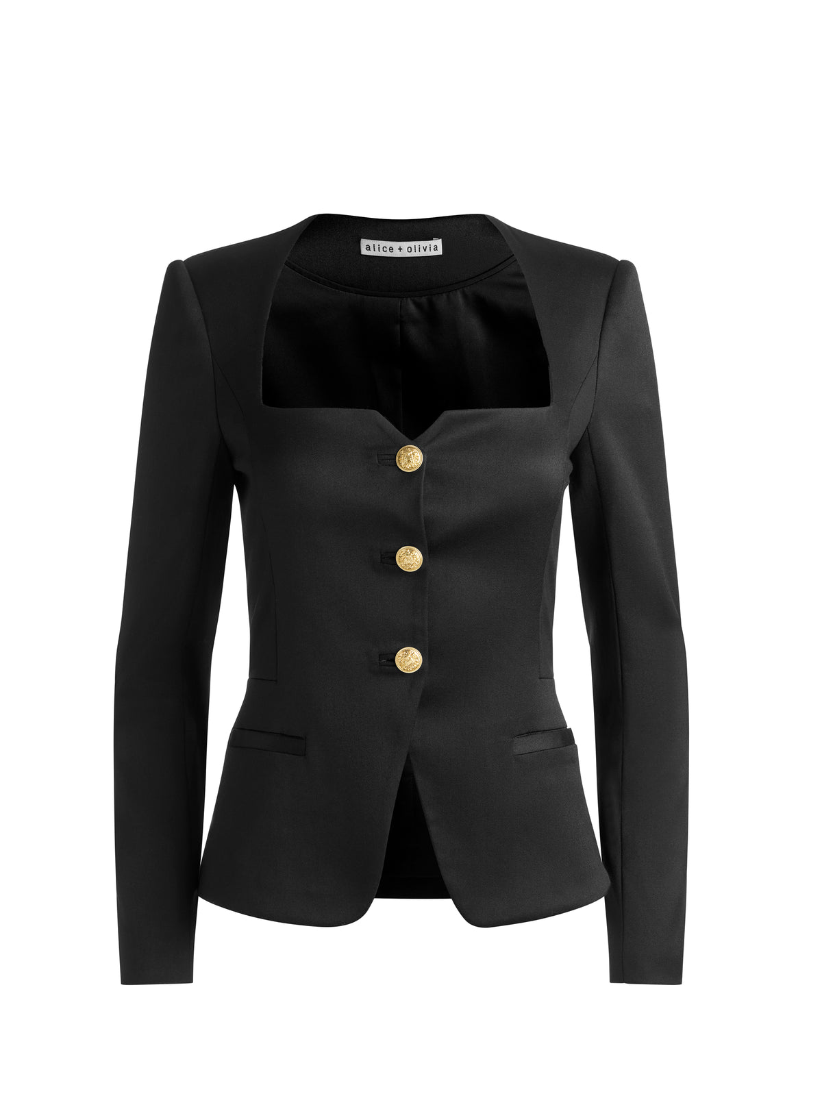 TRISHA FITTED JACKET - BLACK