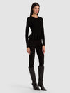 KISHA RIBBED PULLOVER-Black-ALICE + OLIVIA