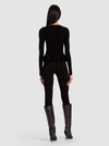 KISHA RIBBED PULLOVER-Black-ALICE + OLIVIA