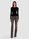 KISHA RIBBED PULLOVER-Black-ALICE + OLIVIA