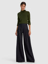PORLA COLLARED SWEATER-DARK FERN-ALICE + OLIVIA