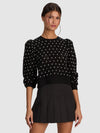JOAN PEARL PULLOVER-Black-ALICE + OLIVIA