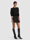 JOAN PEARL PULLOVER-Black-ALICE + OLIVIA