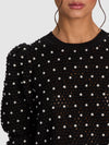 JOAN PEARL PULLOVER-Black-ALICE + OLIVIA