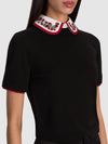 ASTER COLLARED PULLOVER-Black-ALICE + OLIVIA