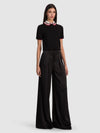 ASTER COLLARED PULLOVER-Black-ALICE + OLIVIA