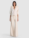 NADYA FAUX FUR TRIM CARDIGAN-SOFT WHITE-ALICE + OLIVIA