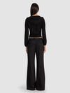 DOLLIE EMBELLISHED HOODIE-Black-ALICE + OLIVIA