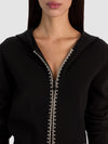 DOLLIE EMBELLISHED HOODIE-Black-ALICE + OLIVIA