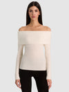 DOLAN FOLDOVER LS PULLOVER-GARNET-ALICE + OLIVIA