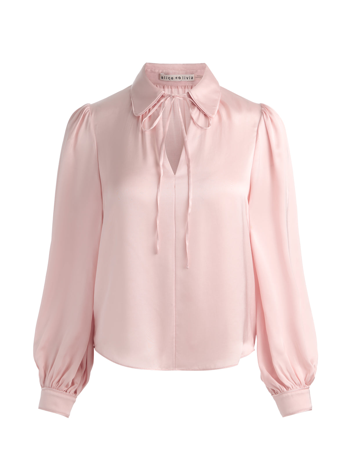 CHEMISIER ROANNE À NŒUD ET MANCHES BOUFFANTES-ALICE + OLIVIA