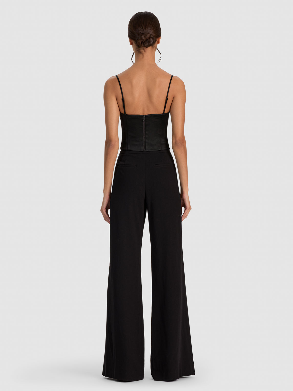 NILA LACE CORSET TOP-Black-ALICE + OLIVIA