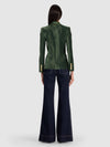 SABLE FITTED BLAZER-DARK FERN-ALICE + OLIVIA