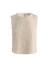 AMAL EMBELLISHED TANK-OFF WHITE/MULTI-ALICE + OLIVIA