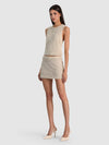 RUBI EMBELLISHED MICRO SKIRT-OFF WHITE/MULTI-ALICE + OLIVIA