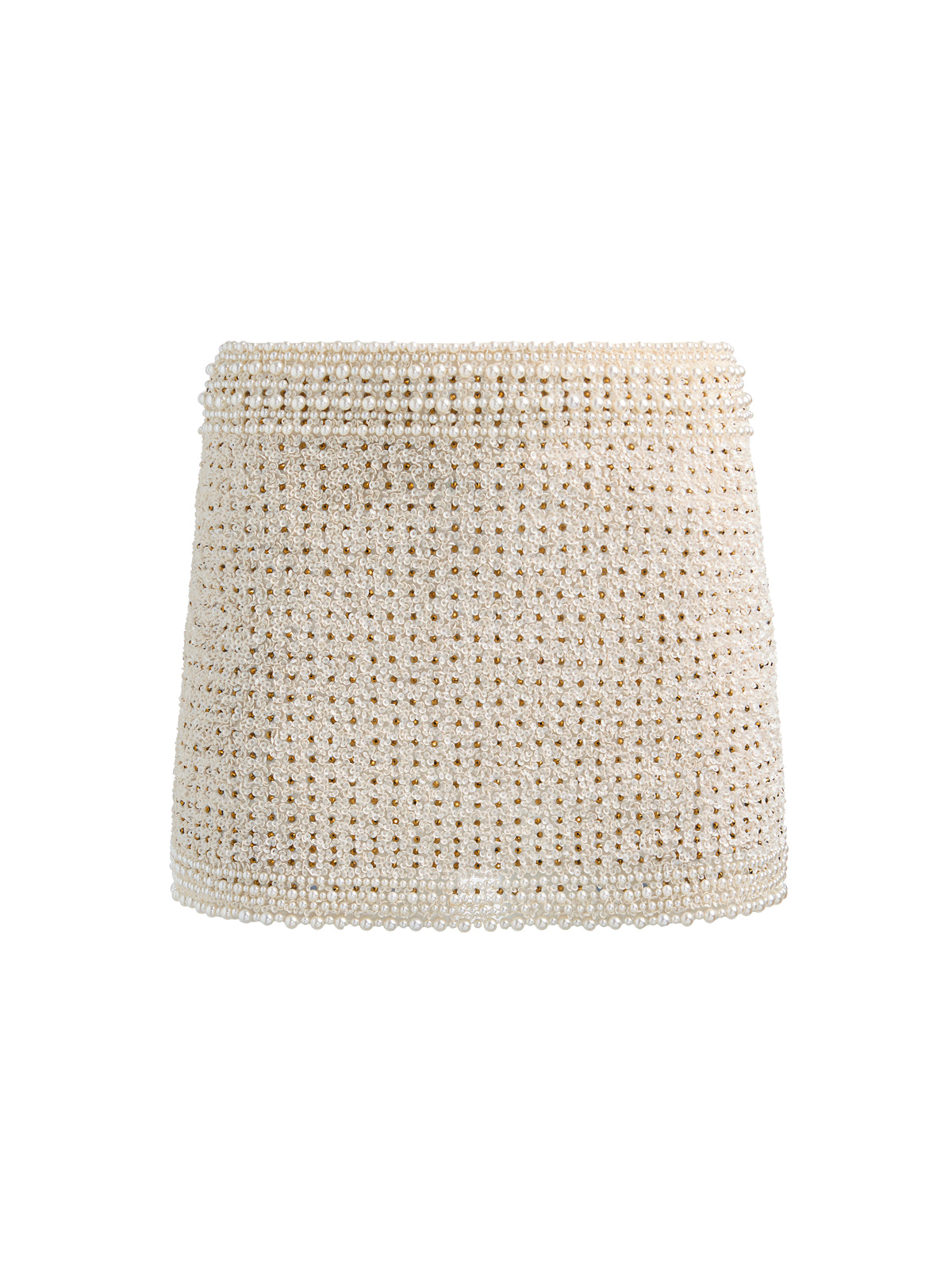 MINIGONNA RUBI EMBELL LR - BIANCO/MULTI