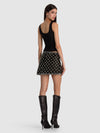 RUBI EMBELLISHED MICRO SKIRT-BLACK/MULTI-ALICE + OLIVIA