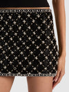 RUBI EMBELLISHED MICRO SKIRT-BLACK/MULTI-ALICE + OLIVIA