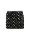 RUBI EMBELLISHED MICRO SKIRT-BLACK/MULTI-ALICE + OLIVIA