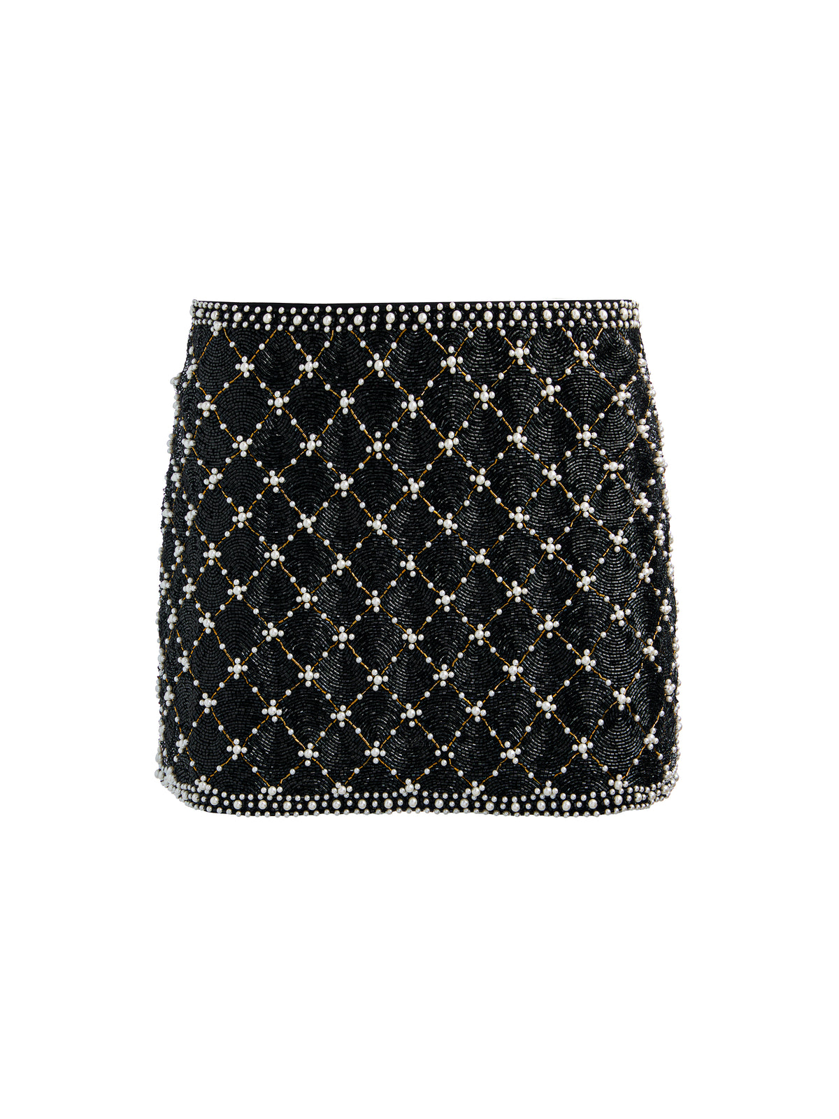 RUBI EMBELLISHED MICRO SKIRT-BLACK/MULTI-ALICE + OLIVIA