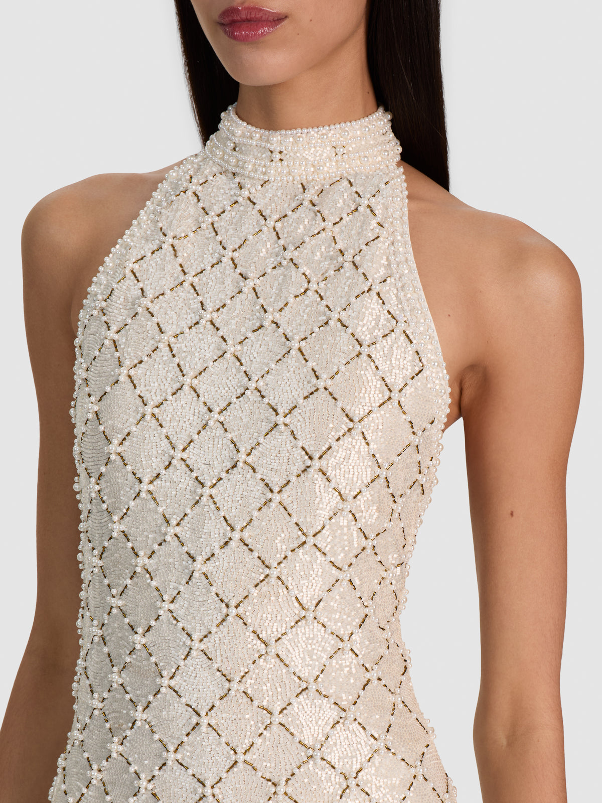 GATZ EMBELLISHED MINI DRESS-OFF WHITE/MULTI-ALICE + OLIVIA