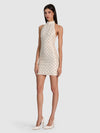 GATZ EMBELLISHED MINI DRESS-OFF WHITE/MULTI-ALICE + OLIVIA